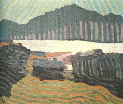 Udsigt over Capolago Ticino af Giovanni Giacometti